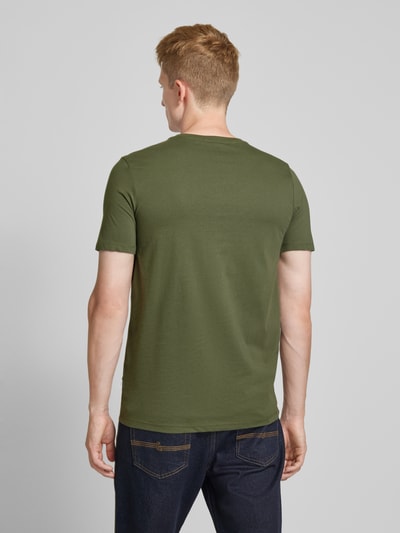 Lindbergh T-Shirt mit Label-Statement-Print Khaki 5