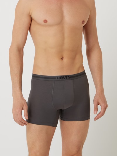 Levi's® Boxershort met stretch in set van 2 Antraciet - 2