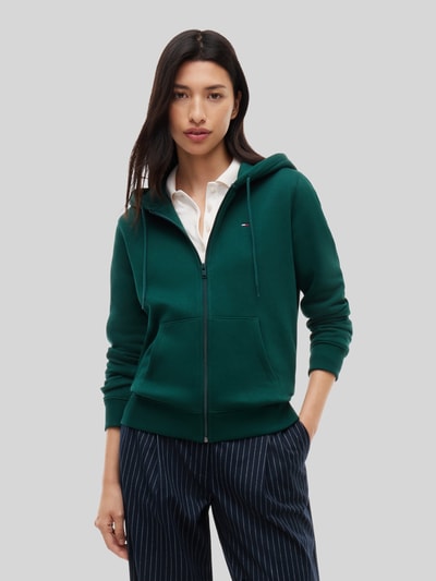 Tommy Jeans Regular Fit Sweatjacke aus Baumwoll-Mix Dunkelgruen 4