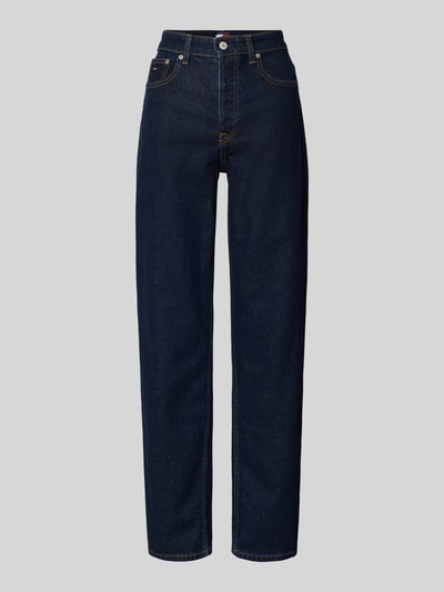 Tommy Jeans Slim Fit Straight Leg Jeans aus Baumwoll-Mix  Dunkelblau 2
