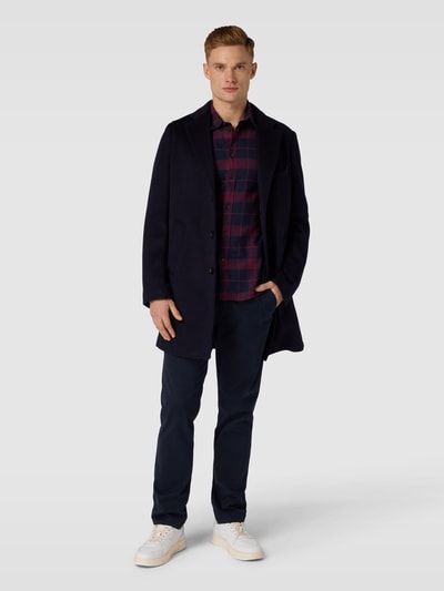 SELECTED HOMME Slim Fit Flanellhemd mit Tartan-Karo Dunkelrot 1