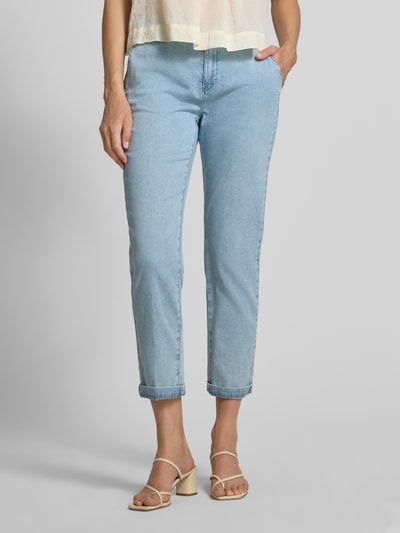 MAC Jeans in verkorte pasvorm met steekzakken Lichtblauw - 4