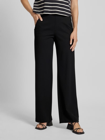 MAC Straight fit stoffen broek met elastische band, model 'Chiara' Zwart - 4