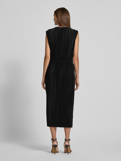 s.Oliver RED LABEL Relaxed Fit Plisseekleid mit Kordelzug BLACK 5