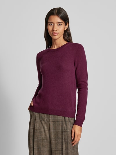 Christian Berg Woman Gebreide pullover met structuurmotief Bordeaux - 4