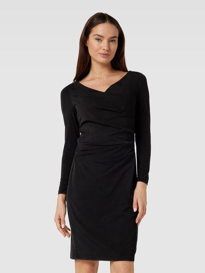 Vera Mont Knielanges Cocktailkleid mit Drapierungen Black 4