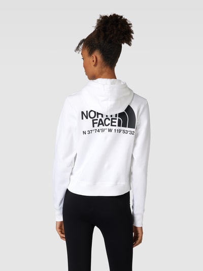 The North Face Cropped Hoodie mit Label-Print Modell 'COORDINATES' Weiss 5