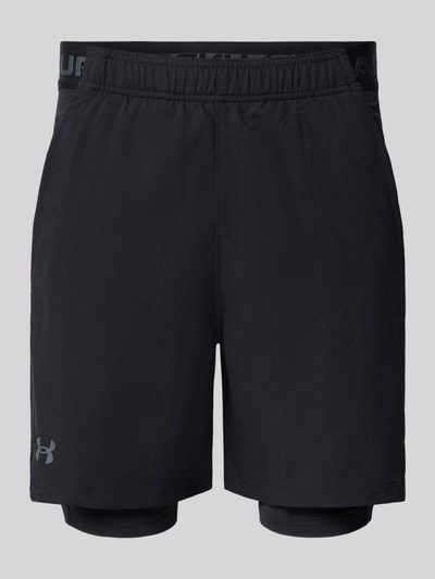 Under Armour Shorts im 2-in-1-Look mit elastischem Bund Black 2