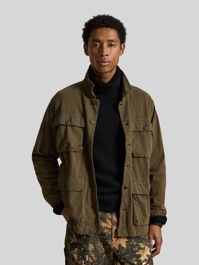 Polo Ralph Lauren Regular Fit Hemdjacke aus reiner Baumwolle Modell 'SUEDED MOLESKIN' Oliv 4