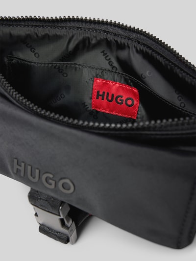 HUGO Heuptasje met labeldetail, model 'Marsel' Zwart - 4