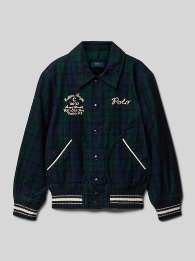 Polo Ralph Lauren Teens Bomberjack met labelstitching Marineblauw - 1