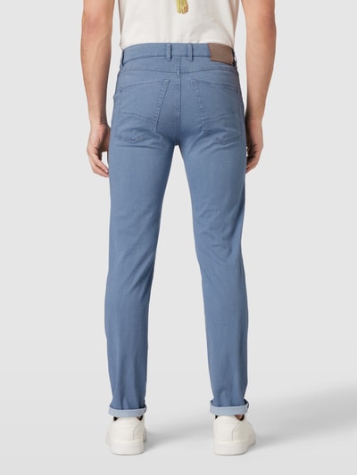 bugatti Slim fit stoffen broek met structuurmotief, model 'FLEXCITY' Lichtblauw - 5