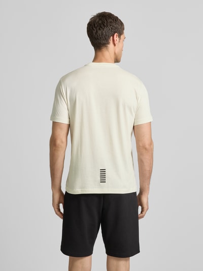 EA7 Emporio Armani T-shirt met labelprint Offwhite - 5