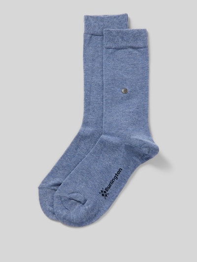 Burlington Socken mit Label-Detail Modell 'BRIT' Hellblau 1