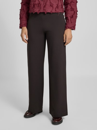 SEDUCTIVE Marlenehose aus Viskose-Mix mit Gesäßtaschen Modell 'KIMBERLEY' Dunkelbraun 4