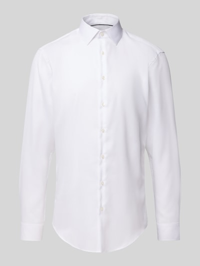 Jake*s Slim fit zakelijk overhemd met knoopsluiting Wit - 2