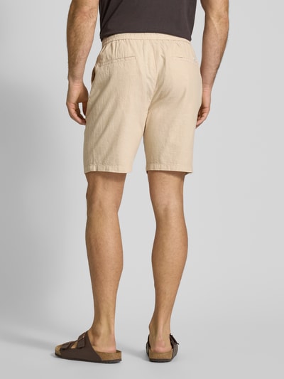 Scotch & Soda Regular Fit Shorts aus Baumwoll-Leinen-Mix Modell 'Seasonal core' Beige 5