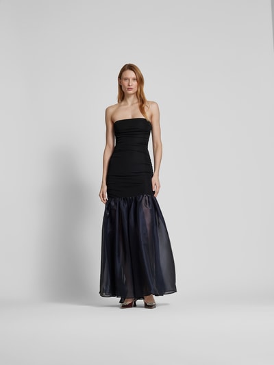 Staud Abendkleid in Bandeau-Form Black 4