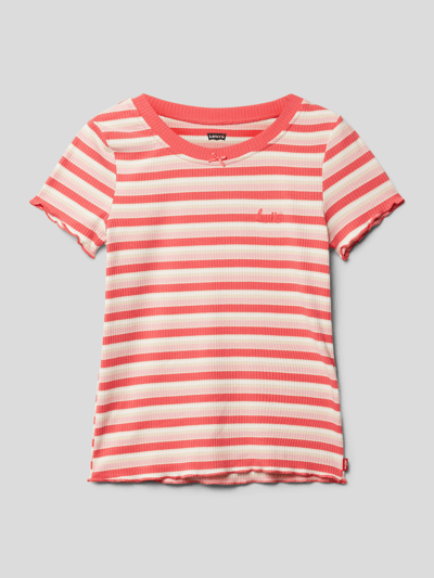 Levi’s® Kids T-shirt z wyhaftowanym logo Różowy 1