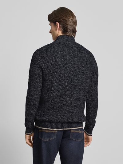 Lerros Sweter z dzianiny z kołnierzem Ciemnoniebieski 5