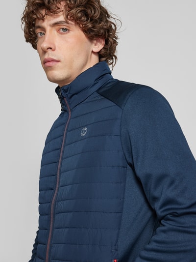 Jack & Jones Gewatteerd jack met labelprint, model 'MULTI' Marineblauw - 3