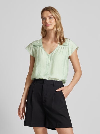 Vero Moda Bluse mit V-Ausschnitt Modell 'JOSIE' Schilf 4