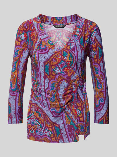 Lauren Ralph Lauren Longsleeve in Wickel-Optik Modell 'JAINAB' Fuchsia 2