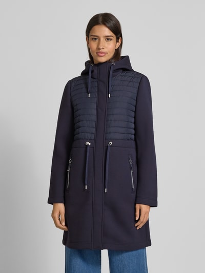 Christian Berg Woman Selection Mantel mit Steppnähten Dunkelblau 4