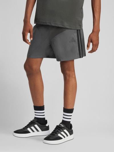 adidas Sportswear regular fit trainingsshorts met tunnelkoord Antraciet - 4