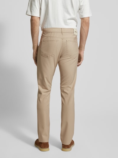 Brax Spodnie o kroju slim fit z wpuszczanymi kieszeniami model 'Chuck' Beżowy 5