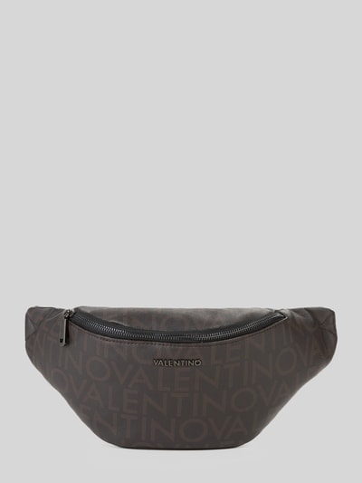 Valentino Bags Bauchtasche mit Label-Applikation Modell 'KING' Dunkelbraun 1