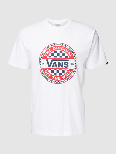 Vans T-Shirt mit Label-Print Modell 'Circle' Weiss 2