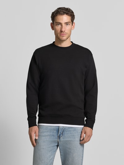 Selected Slim fit pullover van 100% katoen 'TOM' Zwart - 4