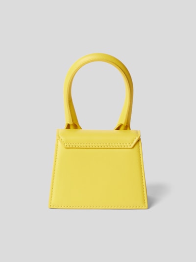 Jacquemus Micro Bag mit Brand-Schriftzug Gelb 5