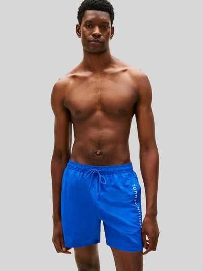 Tommy Hilfiger Badehose mit Label Print Royal 4
