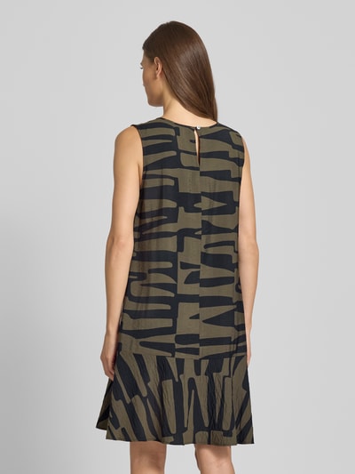 OPUS Knielanges Kleid mit Rundhalsausschnitt Modell 'Wenola' Petrol 5