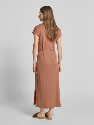 B.Young Maxikleid mit Bindegürtel Modell 'PAOLINE' Rostrot 5