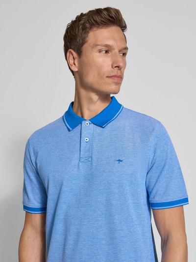 Fynch-Hatton Koszulka polo z wyhaftowanym logo Królewski niebieski 3