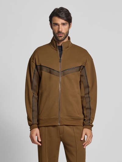 HUGO Regular Fit Sweatjacke aus Baumwoll-Mix Modell 'DINGMOOR' Hazel 4