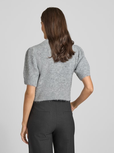 Vero Moda Regular Fit Strickpullover mit Woll-Anteil Modell 'NOVAH' Mittelgrau 5