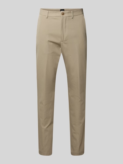 BOSS Slim Fit Anzughose aus Baumwoll-Mix Modell 'KAITON' Beige 2