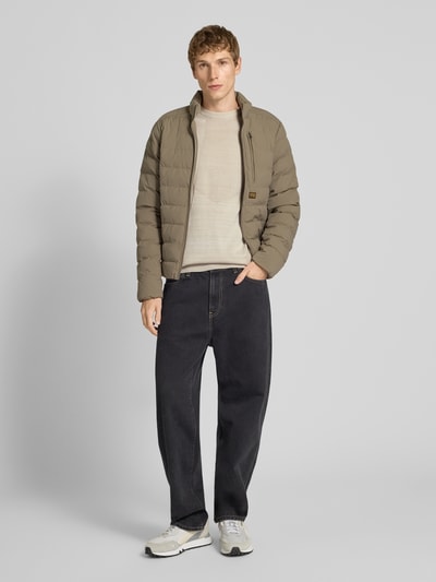 G-Star Raw Gebreide pullover met logostitching en ronde hals Offwhite - 1