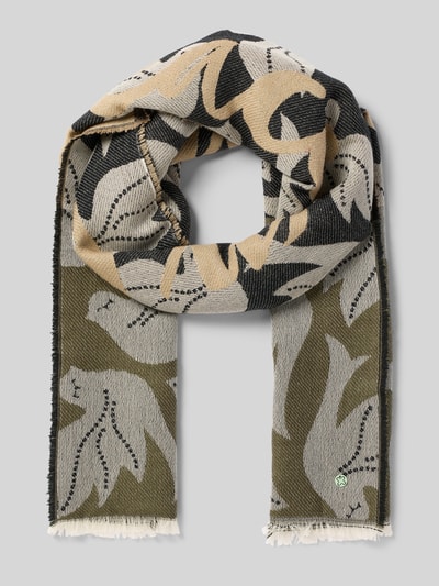 Codello Schal mit Ausfransungen Black 1