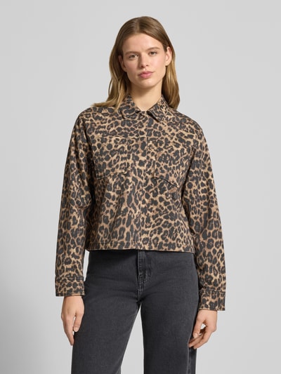 JJXX Hemdjacke im Leo-Look Modell 'SARAH' Sand 4