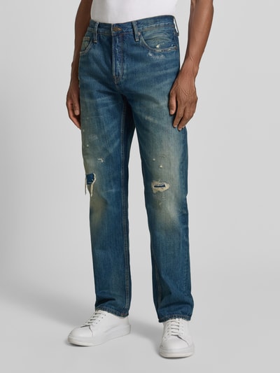 Tommy Hilfiger regular fit straight jeans van puur katoen model 'DOVER' Donkerblauw - 4