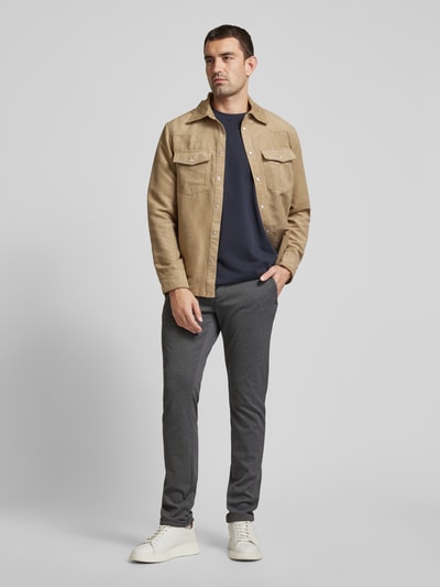 Tom Tailor Slim chino van jersey Middengrijs - 1