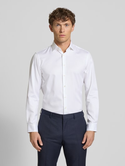 Christian Berg Men Regular Fit Business-Hemd mit Kentkragen Weiss 4