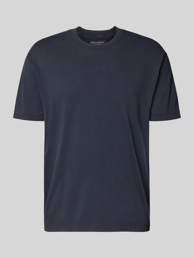 Produktfoto, Relaxed Fit T-Shirt aus reiner Baumwolle von Marc O'Polo, Optik: Unifarben, Label-Stitching-Applikation, Rundhals, Kurzarm, Jersey
