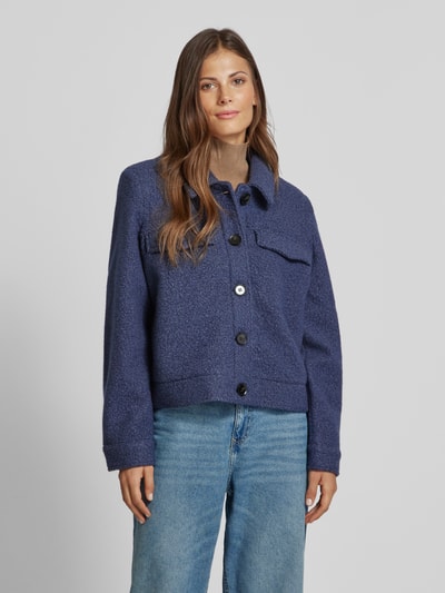 Fransa Jacke mit Umlegekragen Modell 'Rmagga' Blau 4