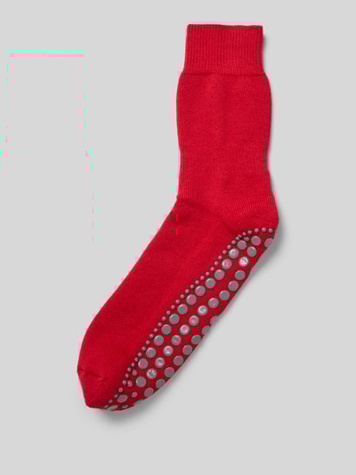 Falke Socken mit geripptem Abschluss Rot 1